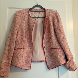 Elie Tahari red jacket Size L NWT